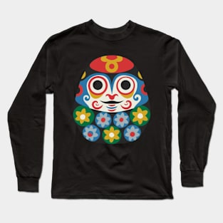 Daruma Owl Doll Long Sleeve T-Shirt